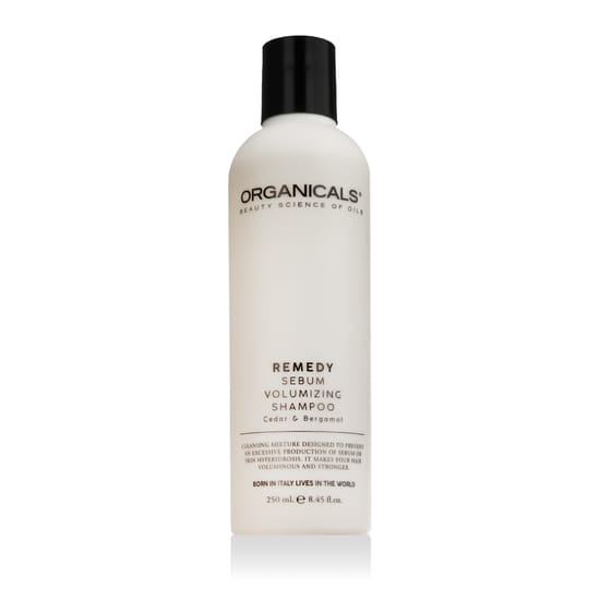 Флакон шампуня Organicals® REMEDY Sebum Volumizing Shampoo – средство для объёма и чистоты волос