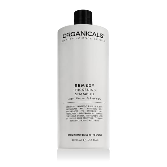 Organicals® REMEDY Thickening Shampoo 1000 ml bottle, thickening shampoo packaging front view