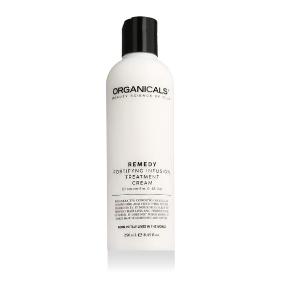 Organicals® REMEDY infusionikreemi pakend, kerge tekstuuriga kreem nahal