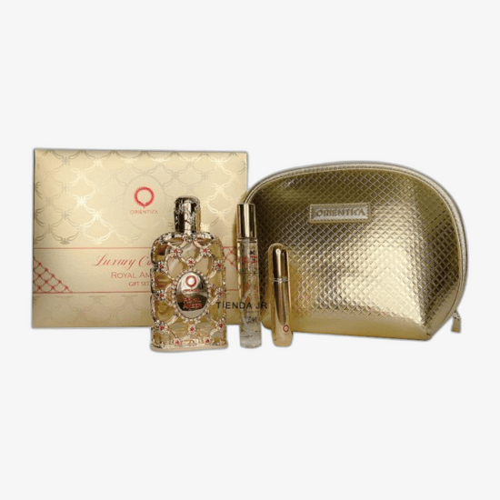 Флакон Orientica Royal Amber EDP крупным планом