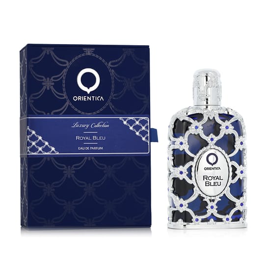 Флакон Orientica Royal Bleu EDP вблизи