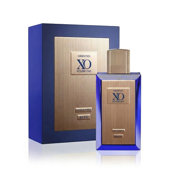 Elegant bottle of Orientica Xclusif Oud Bleu EP