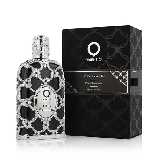 Флакон Orientica Oud Saffron EDP с роскошным дизайном