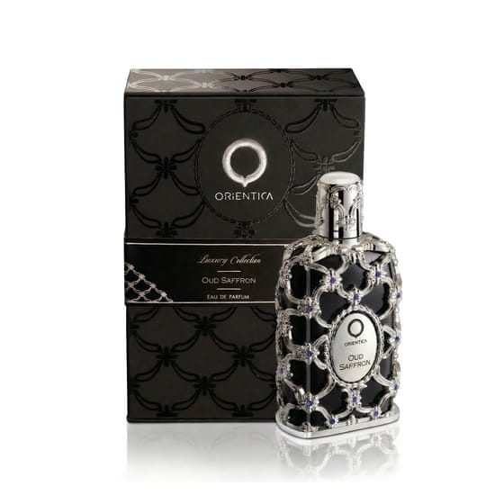 Bottle of Orientica Oud Saffron EDP perfume