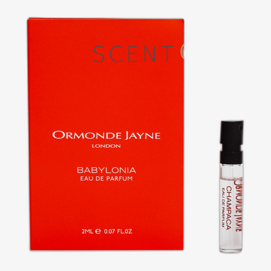 Упаковка Ormonde Jayne Babylonia EDP Бутылка парфюма Ormonde Jayne Babylonia EDP