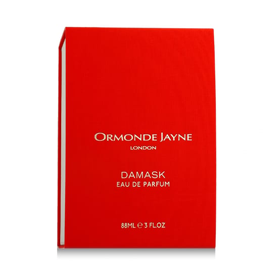 Packaging of Ormonde Jayne Damask EDP Bottle of Ormonde Jayne Damask EDP