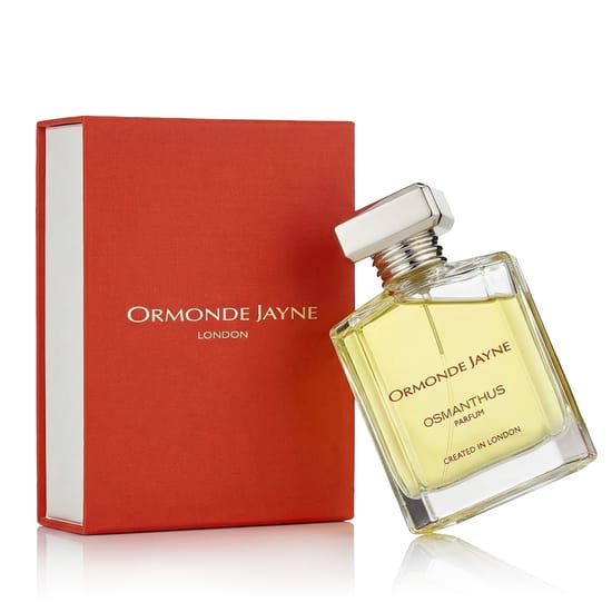 Упаковка парфюма Ormonde Jayne Osmanthus Бутылка парфюма Ormonde Jayne Osmanthus крупным планом