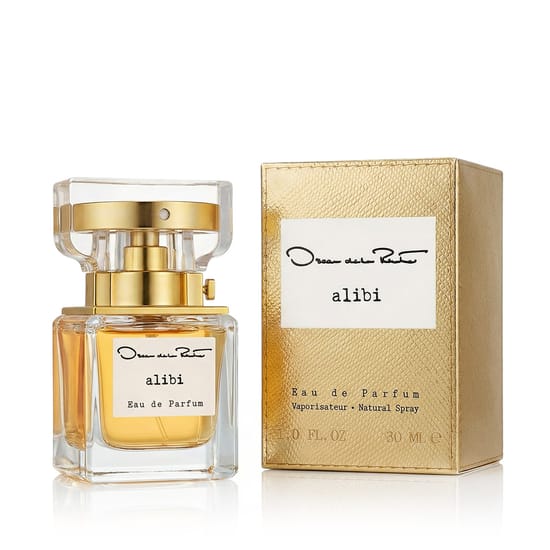 Oscar De La Renta Alibi EDP fragrance packaging Unpacked bottle of Oscar De La Renta Alibi EDP