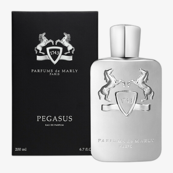 Elegant packaging of Parfums de Marly Pegasus EDP MINI 3 x