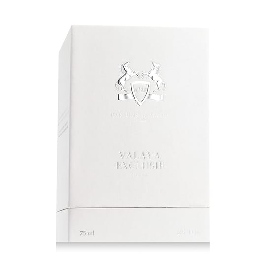 Оригинальная упаковка Parfums de Marly Valaya Exclusif Бутылка парфюма Parfums de Marly Valaya Exclusif крупным планом