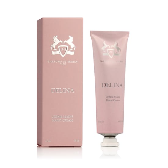 Parfums de Marly Delina Hand Cream – Close-up Moisturizing hand cream Parfums de Marly Delina in packaging