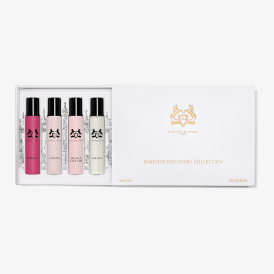 Parfums de Marly naiste avastuskomplekti aroomid pakendis