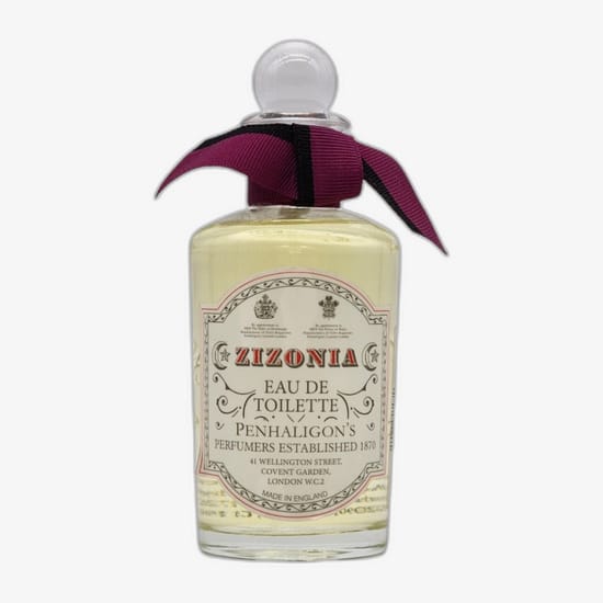 Penhaligon's Zizonia EDT sample bottle Close-up of Penhaligon's Zizonia EDT spray sample
