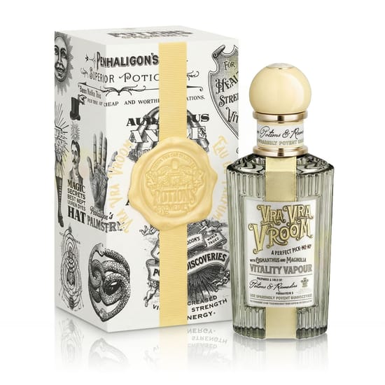 Elegant bottle of Penhaligon's Potion Remedies Vra Vra Vroom EDP
