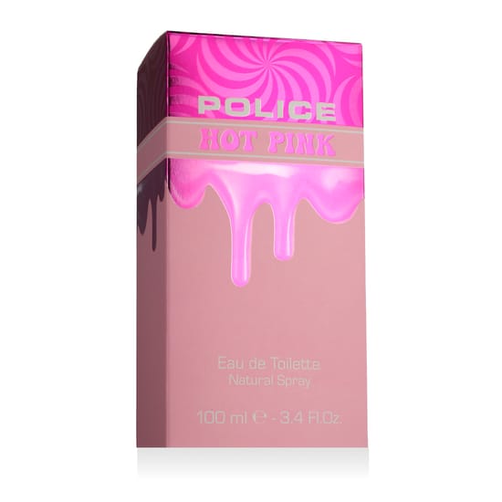 POLICE Hot Pink EDT parfüümi pudel lähedalt vaates