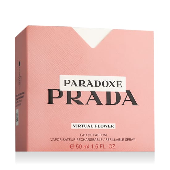 Close-up of Prada Paradoxe Virtual Flower EDP bottle