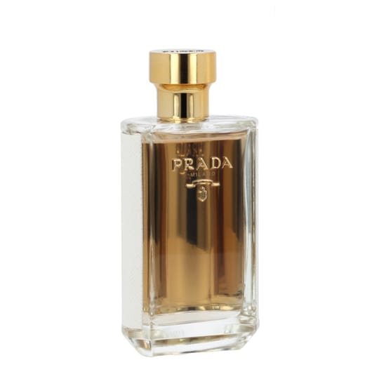Close-up of Prada La Femme EDP perfume bottle