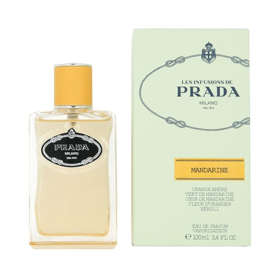 Bottle of Prada Les Infusions De Mandarine EDP up close