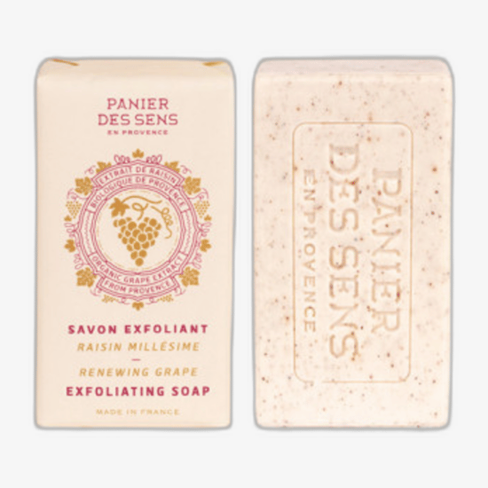 Отшелушивающее мыло Panier des Sens Renewing Grape, 150 г