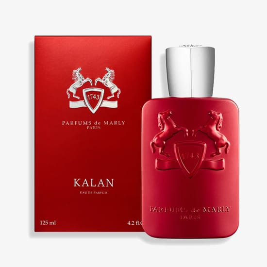 Бутылка аромата parfums de marly kalan edp вблизи