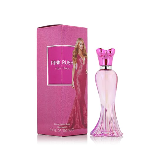 Paris Hilton Pink Rush EDP bottle showcasing minimalist, feminine design