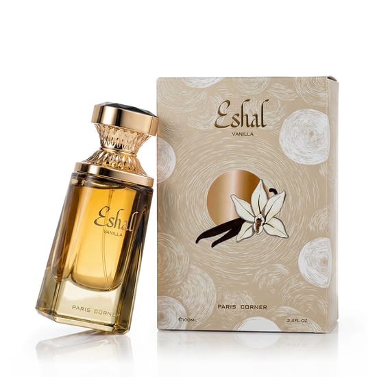 Parfüümipudel Paris Corner Eshal Vanilla EDP – unisex aroomi sümbol