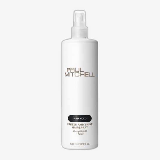 Бутылка лака для волос Firm Hold Freeze and Shine крупным планом