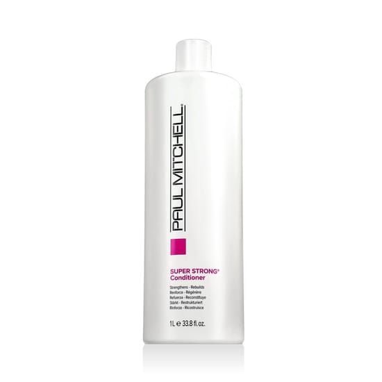 Paul mitchell super strong conditioner bottle close-up