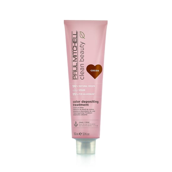Крупный план Paul Mitchell Clean Beauty Color Protect Treatment с ароматом ванили