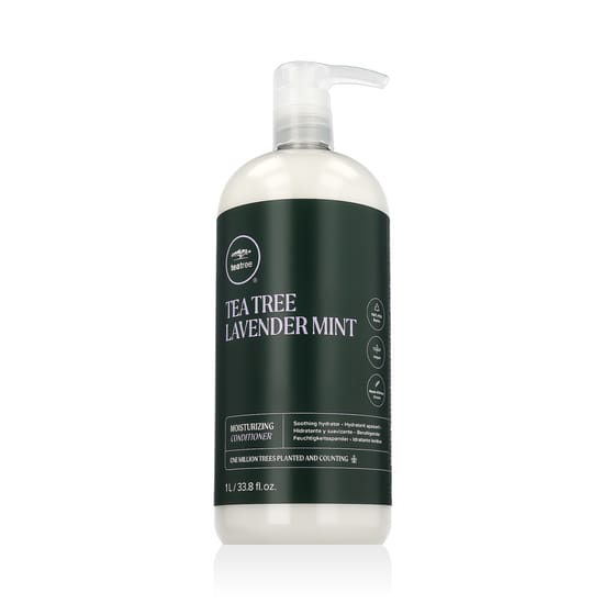 Bottle of Paul Mitchell Tea Tree Lavender Mint Conditioner 1000 ml with clean, minimalist design