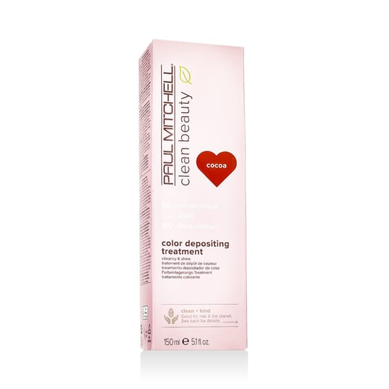 Paul Mitchell Clean Beauty Color Protect Color Depositing Treatment Cocoa 1 damaged box