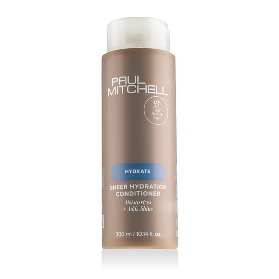 Close-up of Paul Mitchell Sheer Hydration Conditioner Bottle