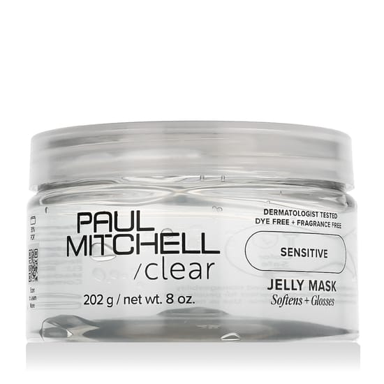Paul Mitchell Sensitive Clear Jelly Mask clear packaging with gel texture visible