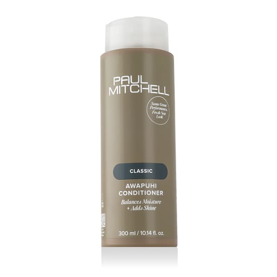 Close-up of Paul Mitchell Classic Awapuhi Conditioner bottle