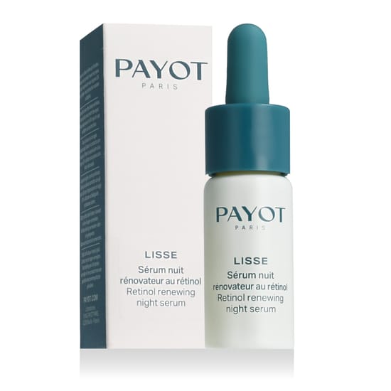Оригинальная упаковка сыворотки Payot Lisse Retinol Renewing Night Serum Сыворотка Payot Lisse Retinol Renewing Night Serum в упаковке
