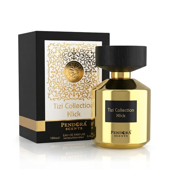 Originaalne Pendora Scents Tizi Collection Klick EDP pakend Elegantne Pendora Scents Tizi Collection Klick EDP pudel