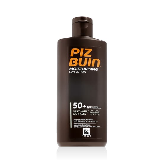 Упаковка увлажняющего солнцезащитного лосьона Piz Buin SPF 50+