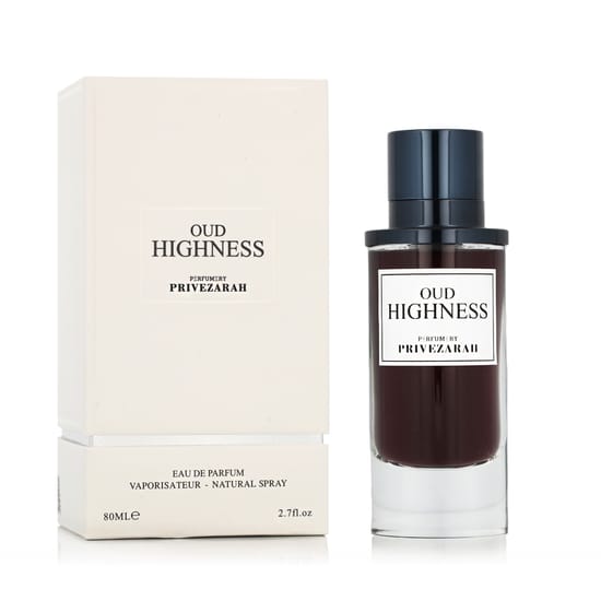 Prive Zarah Oud Highness EDP originaalpakend Prive Zarah Oud Highness EDP pudel, stiilne ja minimalistlik disain