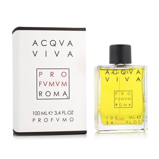 Close-up of Profumum Roma Acqua Viva perfume bottle