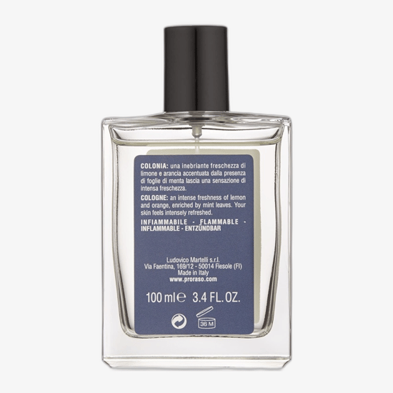 Proraso Azur Lime Cologne EDT pudel erksas disainis