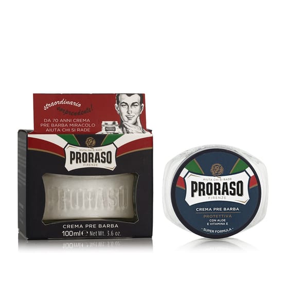 Proraso kaitsev enne-ärapäevakreem aloe ja E-vitamiiniga tuubis