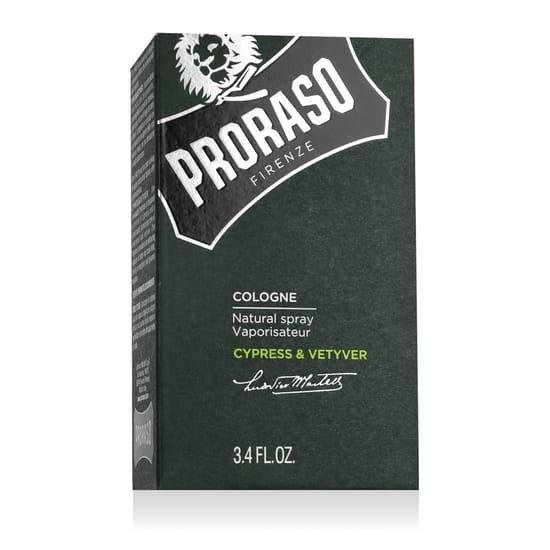Proraso Cypress & Vetyver Cologne EDT pudel lähivaatlus