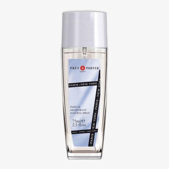 Original Prêt à Porter Deodorant in Stylish Glass Packaging Elegant glass bottle of Prêt à Porter Original Deodorant