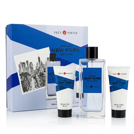 Set of Prêt à Porter Fashion Collection New York with perfume and shower gel