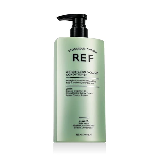 Ref weightless volume conditioner bottle close-up