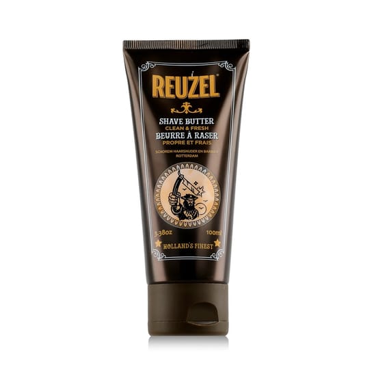Packaging of Reuzel Clean & Fresh Shave Butter Tube of Reuzel Clean & Fresh Shave Butter for a Smooth Shave