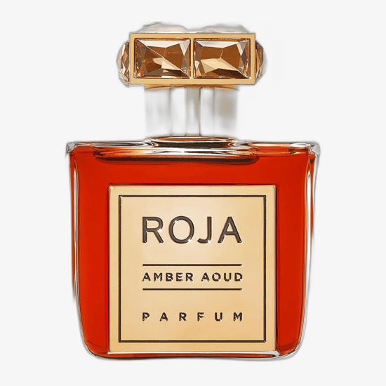 Originaalne ja luksuslik pakend Roja Parfums Amber Aoud Parfumile Roja Parfums Amber Aoud Parfumi elegantne ja luksuslik pudel