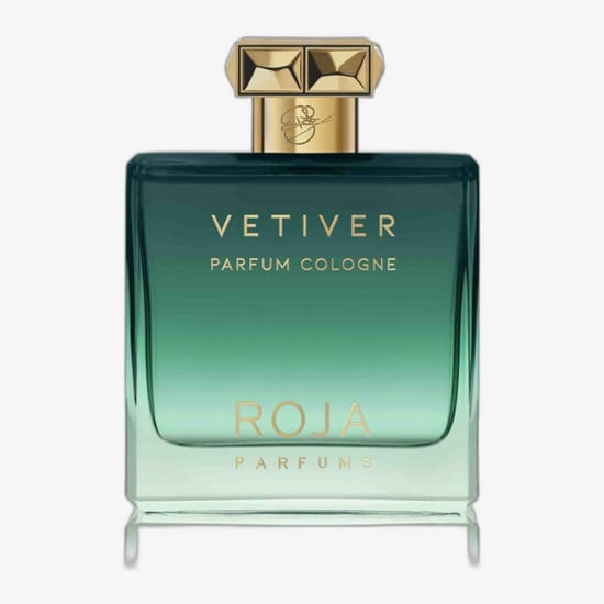 Бутылочка Roja Parfums Vetiver Pour Homme крупным планом — премиальный аромат