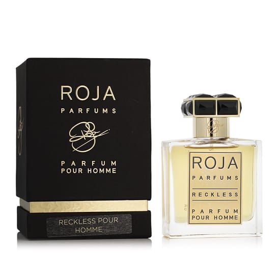 Close-up view of Roja Parfums Reckless Parfum bottle