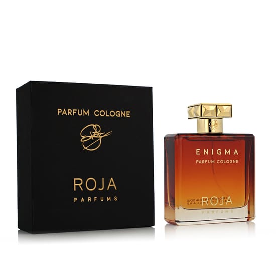 Enigma Pour Homme Parfum Cologne EDT by Roja Parfums in original presentation Sleek bottle of Enigma Pour Homme Parfum Cologne EDT, reflecting minimalist luxury